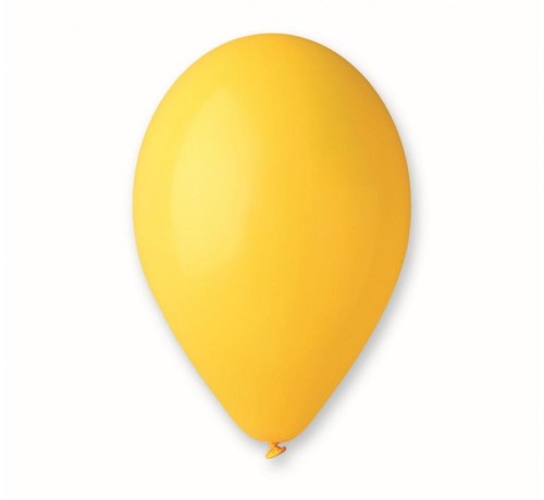 Balony lateksowe pastelowe Yellow 003, 26cm, 100szt., Gemar